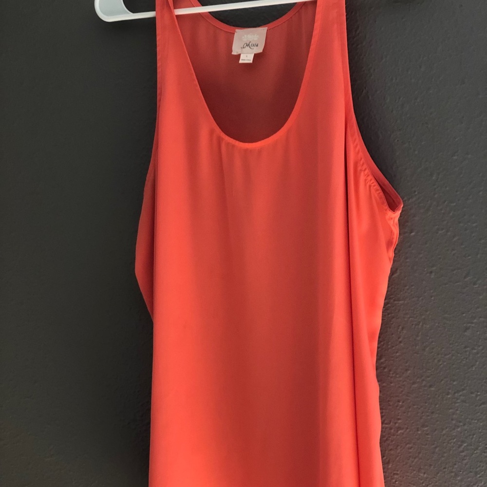 Bright orange tank